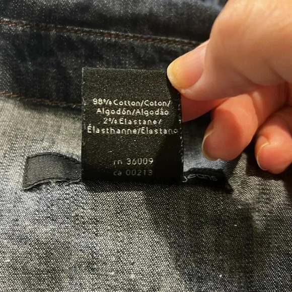 Calvin Klein Jeans dark denim button up dress size small - Picture 12 of 12